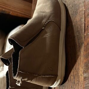 Women’s Olukai Tan Leather Ankle Boots